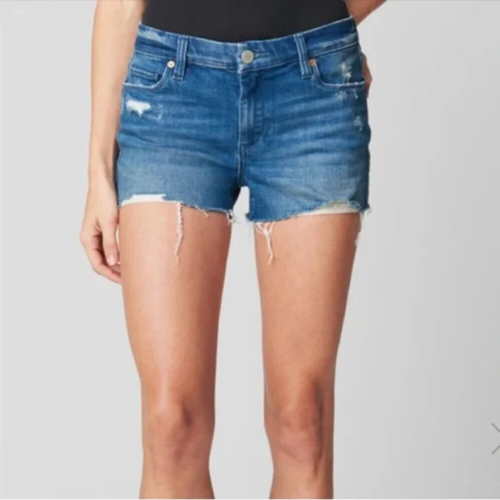 Blank NYC The Astor Cut-Off Shorts Distressed Size 30